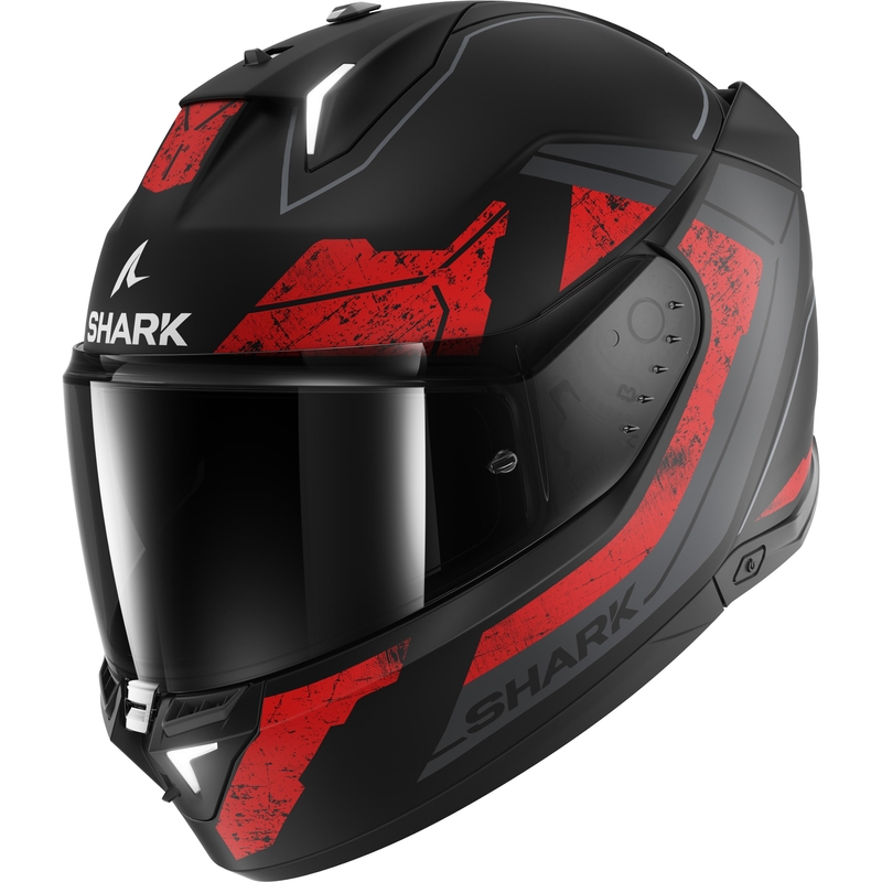 Kask motocyklowy integralny SHARK Skwal i3 Rhad czarno-szaro-czerwony matowy