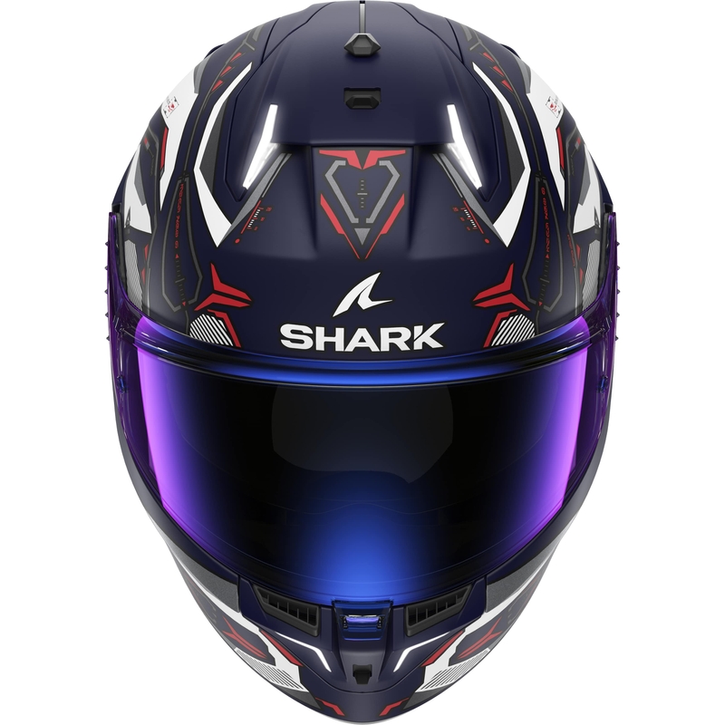 Kask motocyklowy integralny SHARK Skwal i3 Linik biało-czerwono-niebieski matowy
