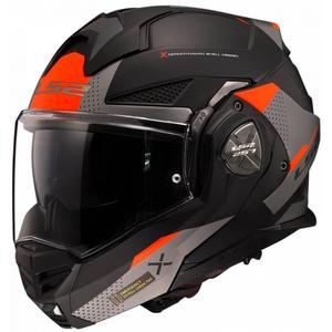 Kask motocyklowy z klapką LS2 FF901 Advant X Oblivion czarno-czerwono-tytanowy