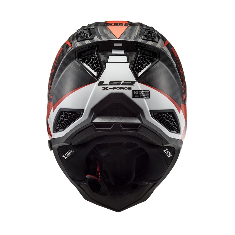 Kask motocrossowy LS2 MX703 C X-Force Victory czarno-czerwono-biały