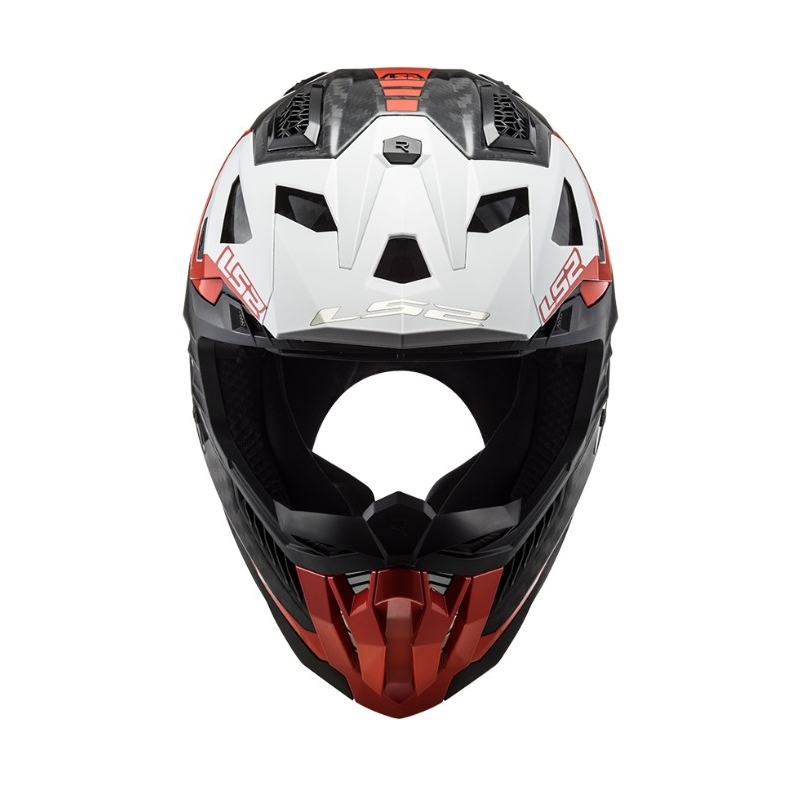 Kask motocrossowy LS2 MX703 C X-Force Victory czarno-czerwono-biały