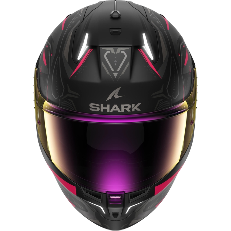 Kask motocyklowy integralny SHARK Skwal i3 Linik czarno-szaro-różowy
