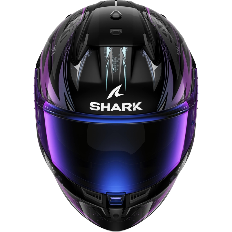 Kask motocyklowy integralny SHARK D-SKWAL 3 Blast-R czarno-szaro-fioletowy