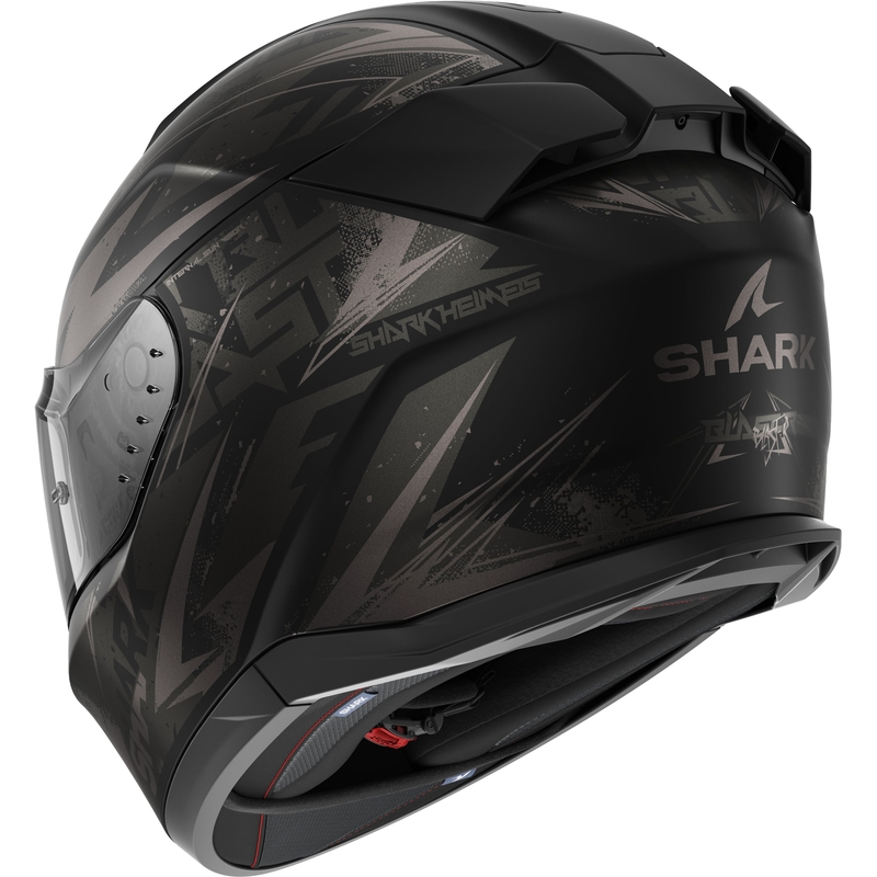 Kask motocyklowy integralny SHARK D-SKWAL 3 Blast-R czarno-szary matowy