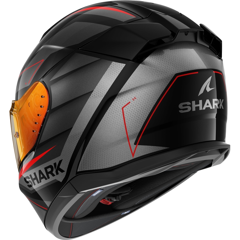 Kask motocyklowy integralny SHARK D-SKWAL 3 Sizler czarno-szaro-czerwony matowy