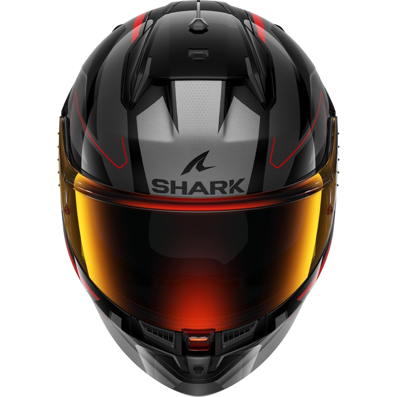 Kask motocyklowy integralny SHARK D-SKWAL 3 Sizler czarno-szaro-czerwony matowy