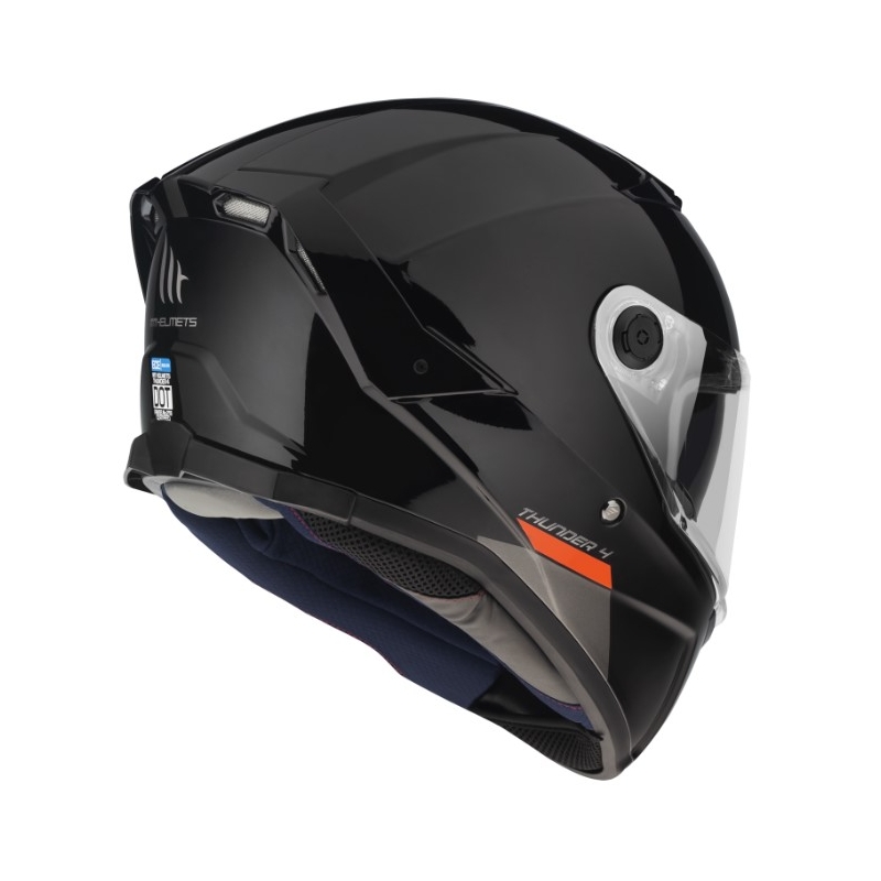 Kask motocyklowy integralny MT FF118SV Thunder 4 SV czarny połysk