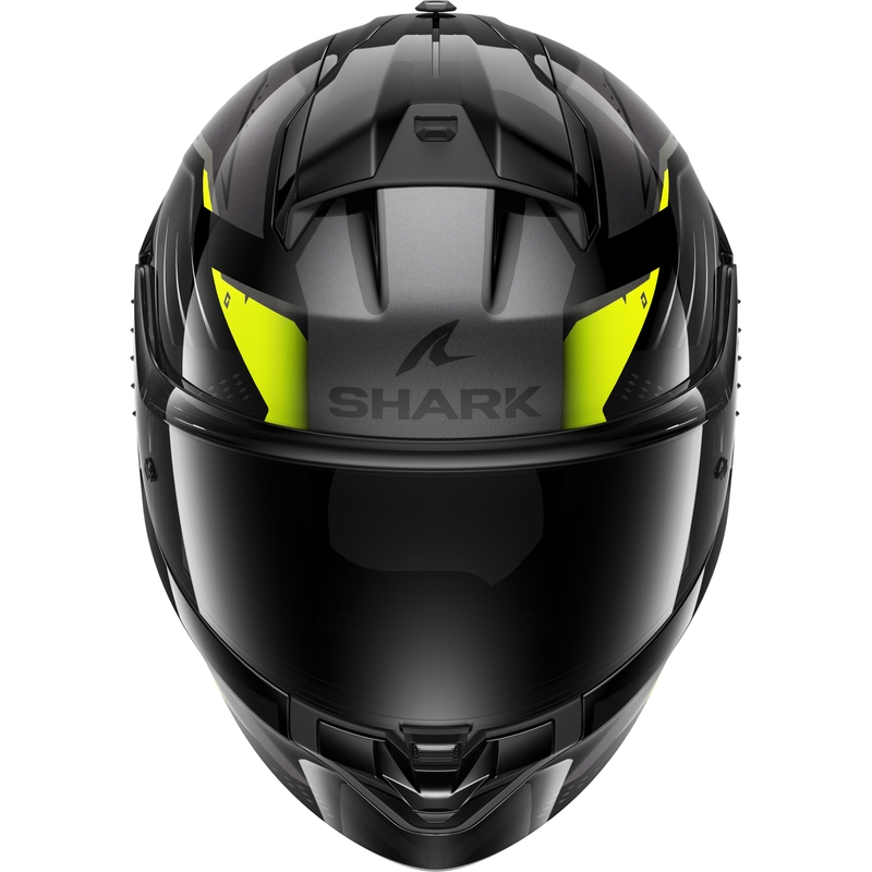 Kask motocyklowy integralny SHARK RIDILL 2 BERSEK czarno-szaro-żółty
