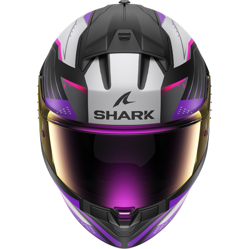 Kask motocyklowy integralny SHARK RIDILL 2 BERSEK czarno-szaro-fioletowo-różowy