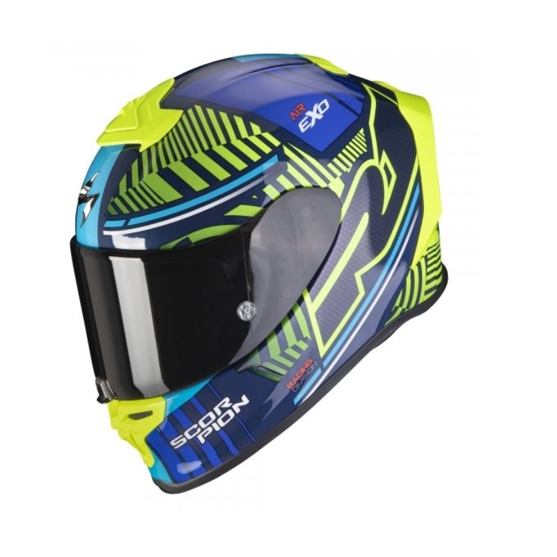 Kask integralny Scorpion EXO-R1 EVO Air Victory niebiesko-fluo żółty