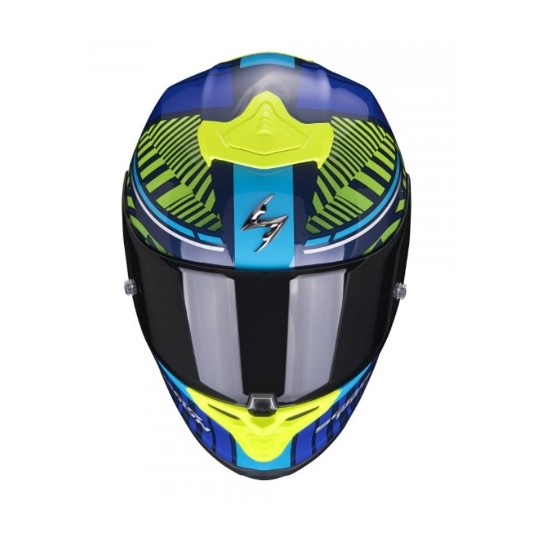 Kask integralny Scorpion EXO-R1 EVO Air Victory niebiesko-fluo żółty