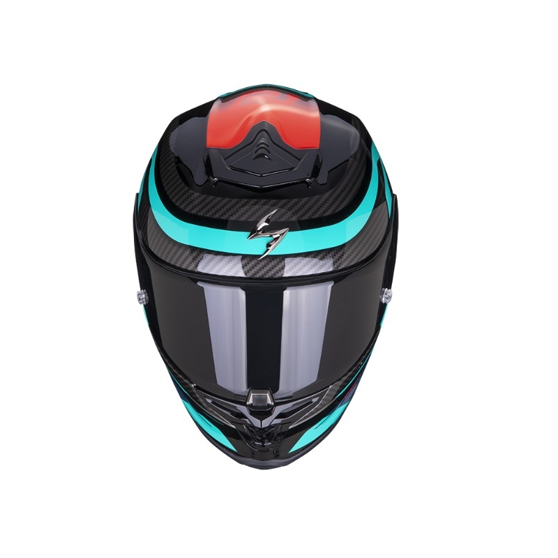 Integralny kask motocyklowy SCORPION EXO-R1 EVO AIR VATIS czarno-niebiesko-czerwony