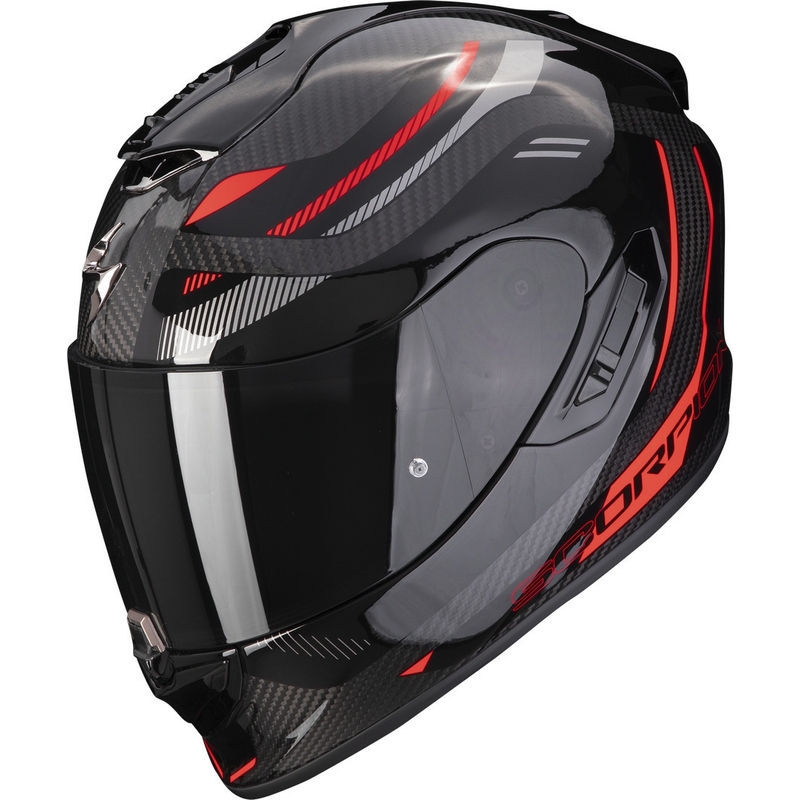 Kask motocyklowy integralny Scorpion EXO-1400 EVO CARBON AIR KYDRA czarno-czerwony