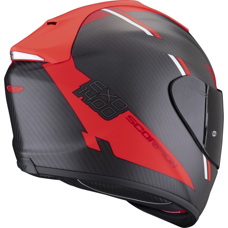Kask integralny Scorpion EXO-1400 EVO Carbon Air Kendal czarno-czerwony