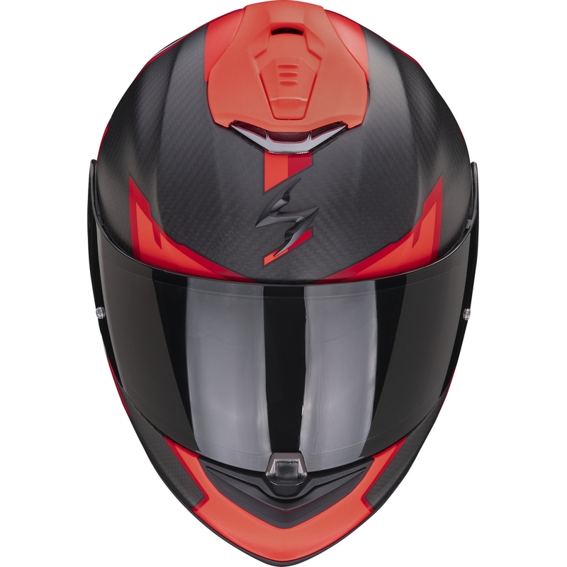 Kask integralny Scorpion EXO-1400 EVO Carbon Air Kendal czarno-czerwony