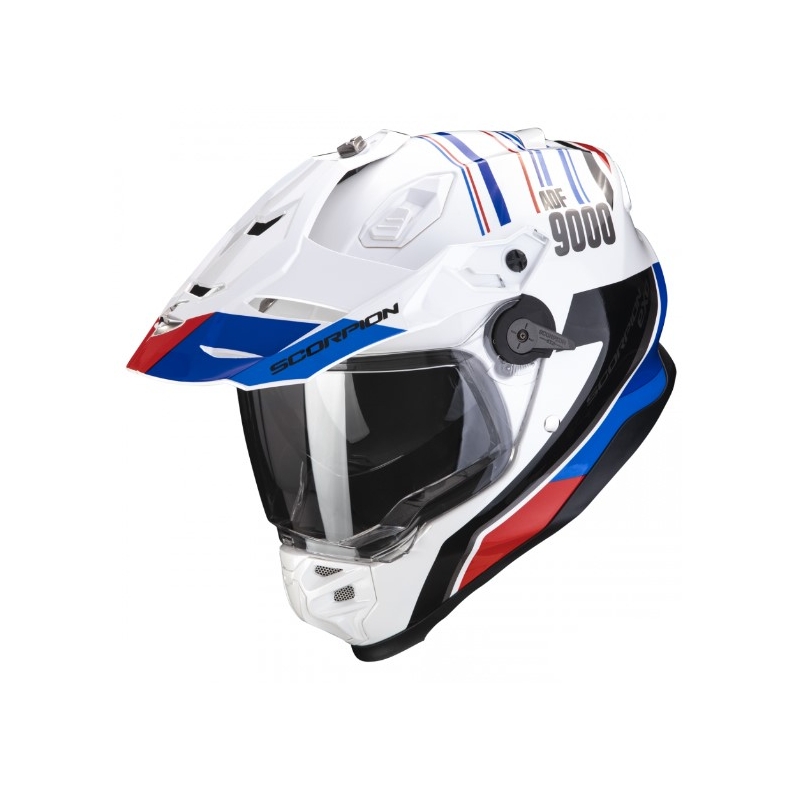 Kask motocyklowy SCORPION ADF-9000 AIR Desert biało-niebiesko-czerwony wyprzedaż