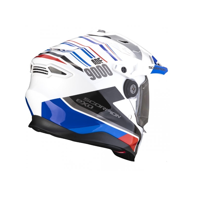 Kask motocyklowy SCORPION ADF-9000 AIR Desert biało-niebiesko-czerwony wyprzedaż