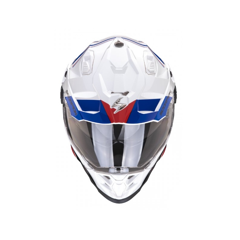 Kask motocyklowy SCORPION ADF-9000 AIR Desert biało-niebiesko-czerwony wyprzedaż