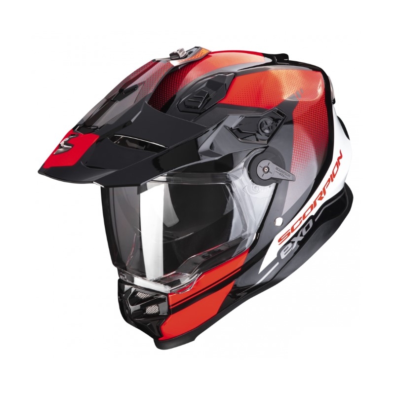 Kask motocyklowy SCORPION ADF-9000 AIR Trail czarno-czerwony wyprzedaż