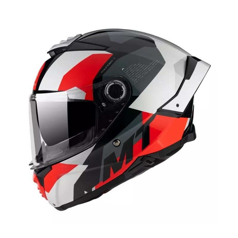 MT FF118SV Thunder 4 SV Fade kask motocyklowy integralny czerwono-biało-szaro-czarny
