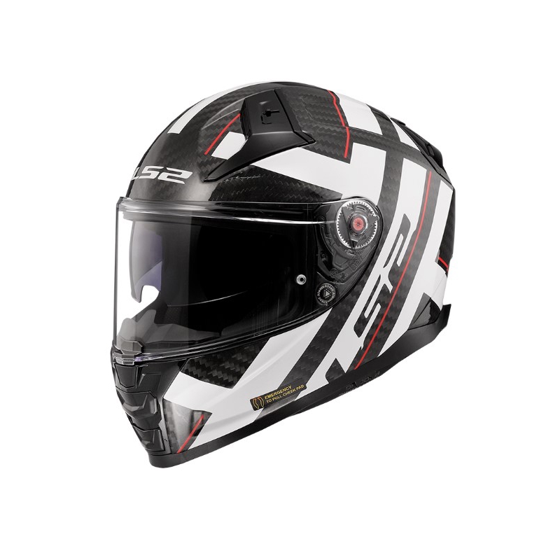 Kask motocyklowy LS2 FF811 Vector II C Strong czarno-biały integralny