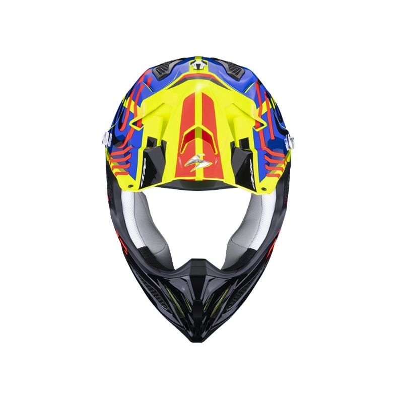 Kask motocrossowy Scorpion VX-22 Air Neox czarno-czerwono-niebiesko-żółty