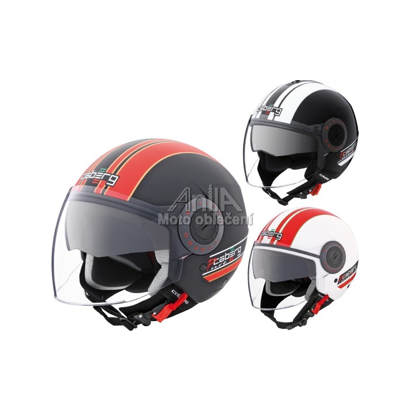 Kaski motocyklowe, otwarty kask CABERG Riviera V2 Czysta