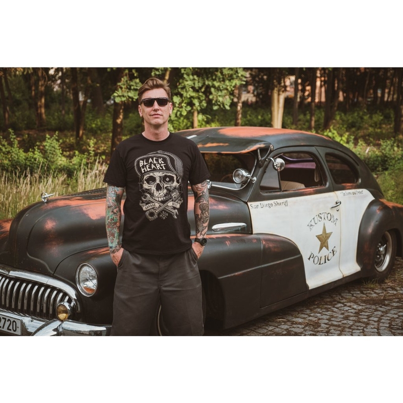 Męska koszulka Black Heart Garage Built
