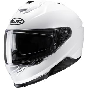 Zintegrowany kask motocyklowy HJC i71 Solid Semi Flat perłowo-biały