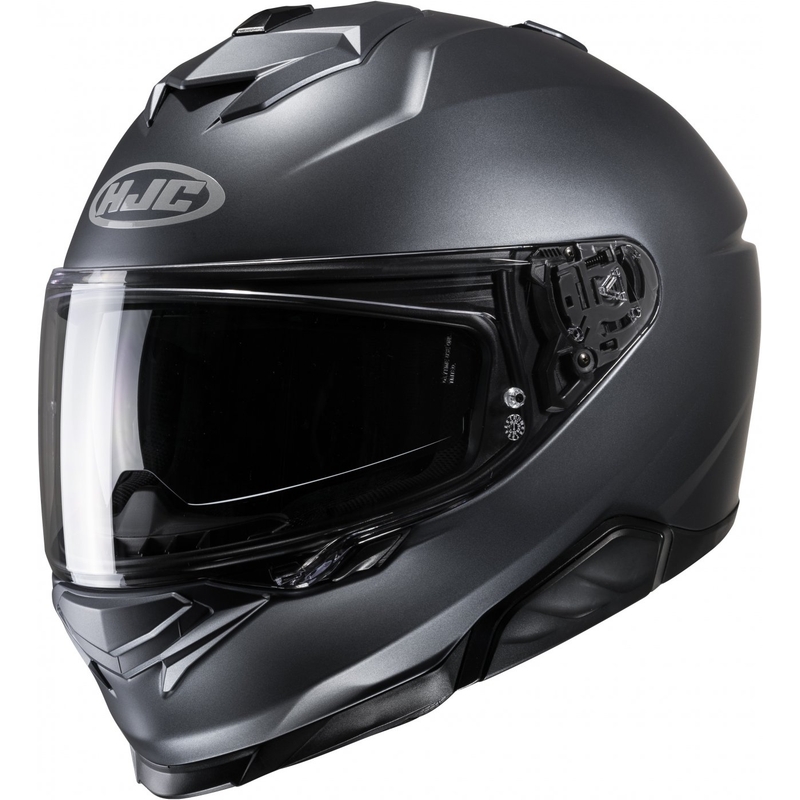 Kask motocyklowy HJC i71 Solid Semi Flat anthracite Integral.