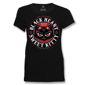 T-shirt damski Black Heart Kitty
