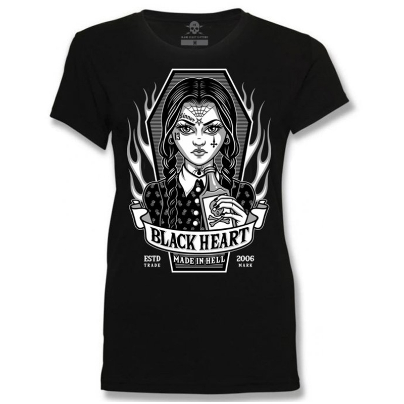 Koszulka damska Black Heart Wednesday