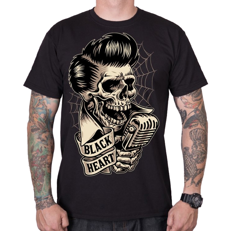 Męska koszulka Black Heart Rockabilly