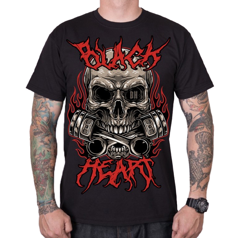 Męska koszulka Black Heart Metal Head