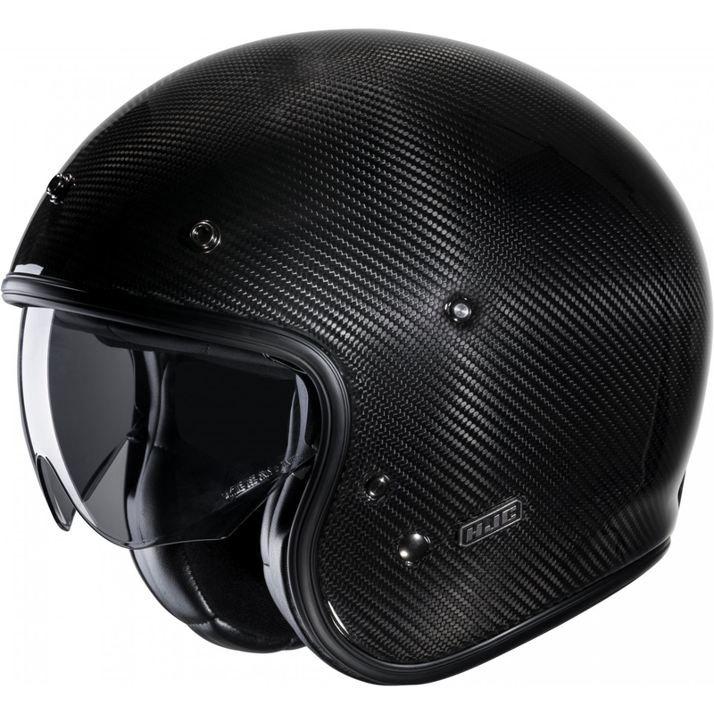 Otwarty kask motocyklowy HJC V31 Carbon czarny