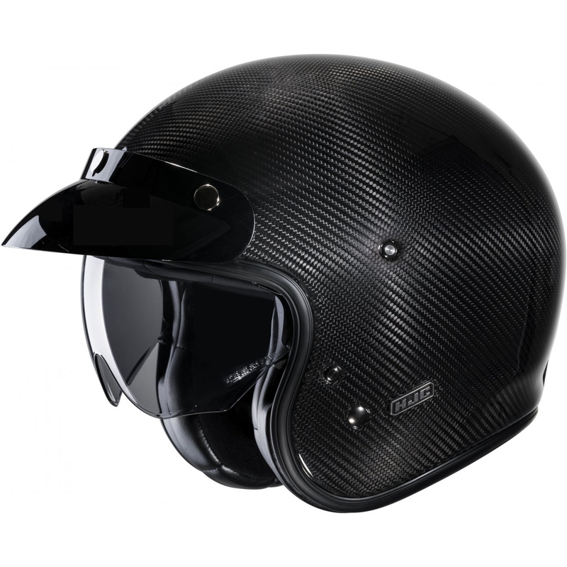 Otwarty kask motocyklowy HJC V31 Carbon czarny