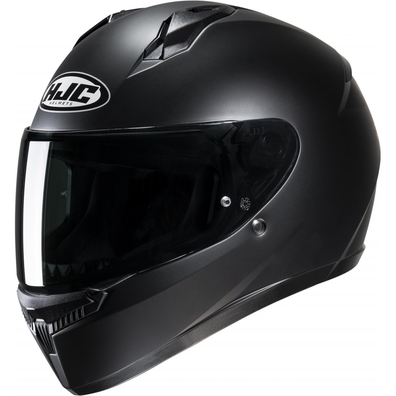 HJC C10 Solid półpłaski kask motocyklowy integralny czarny