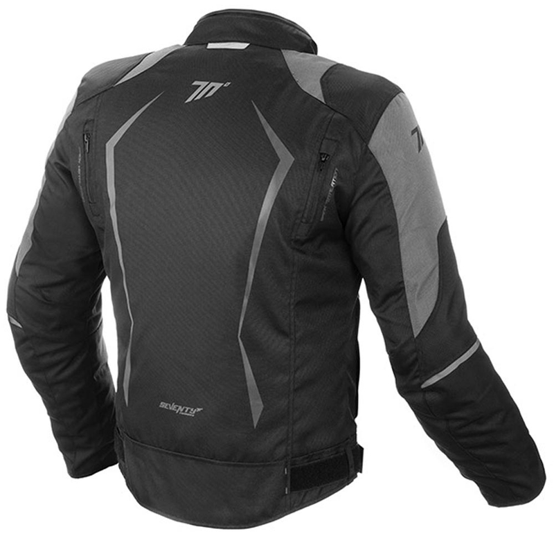 Kurtka motocyklowa SEVENTY DEGREES SD-JR47 czarno-szara