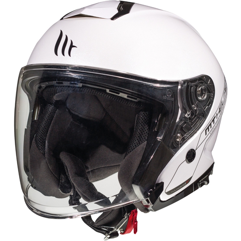 Otwarty kask motocyklowy MT Thunder 3 SV Solid biały wyprzedaż