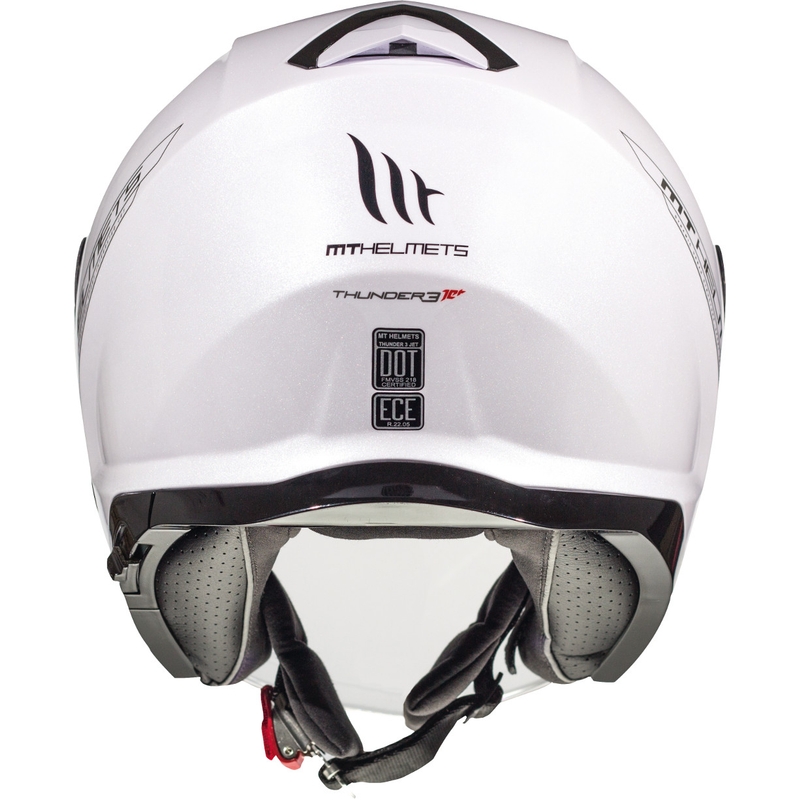 Otwarty kask motocyklowy MT Thunder 3 SV Solid biały wyprzedaż