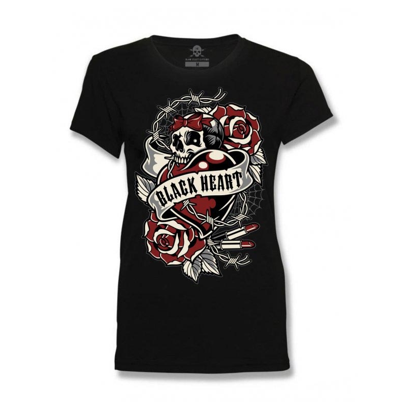 Koszulka damska Black Heart Rose