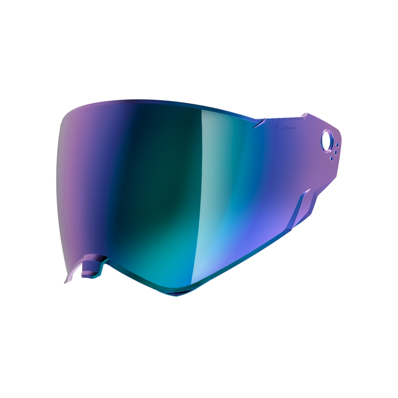 Pleksiglas do kasków NEXX X.Wed 2 fioletowo-niebieski lustrzany