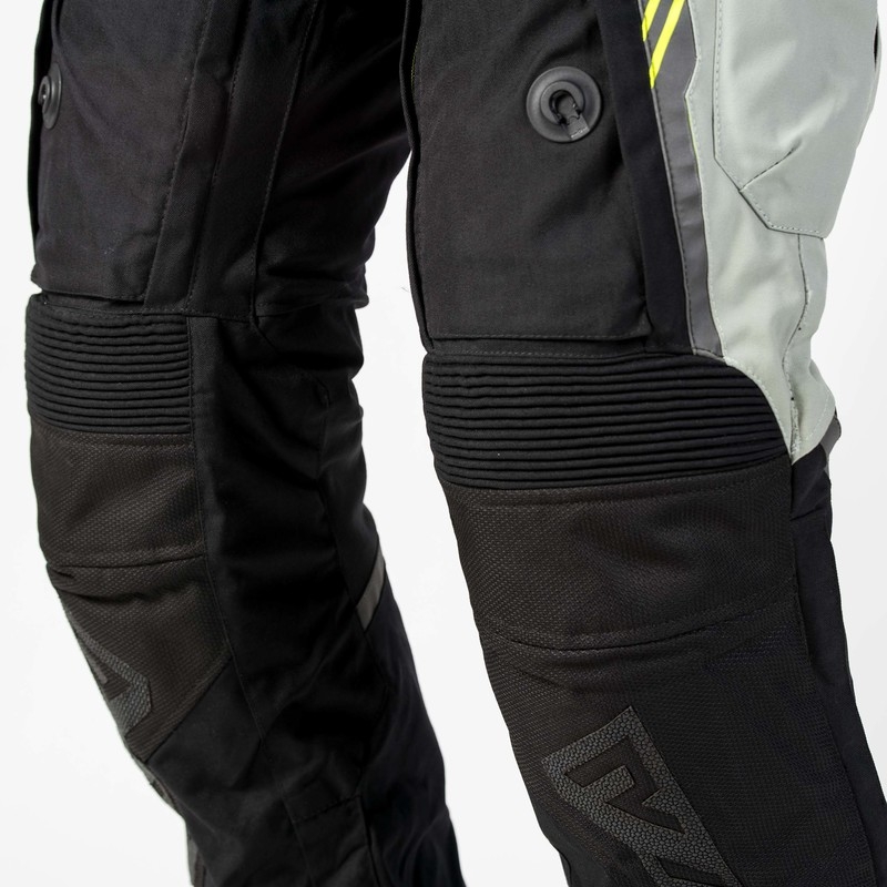 Spodnie motocyklowe Rebelhorn Patrol szaro-czarno-fluo żółte wyprzedaż