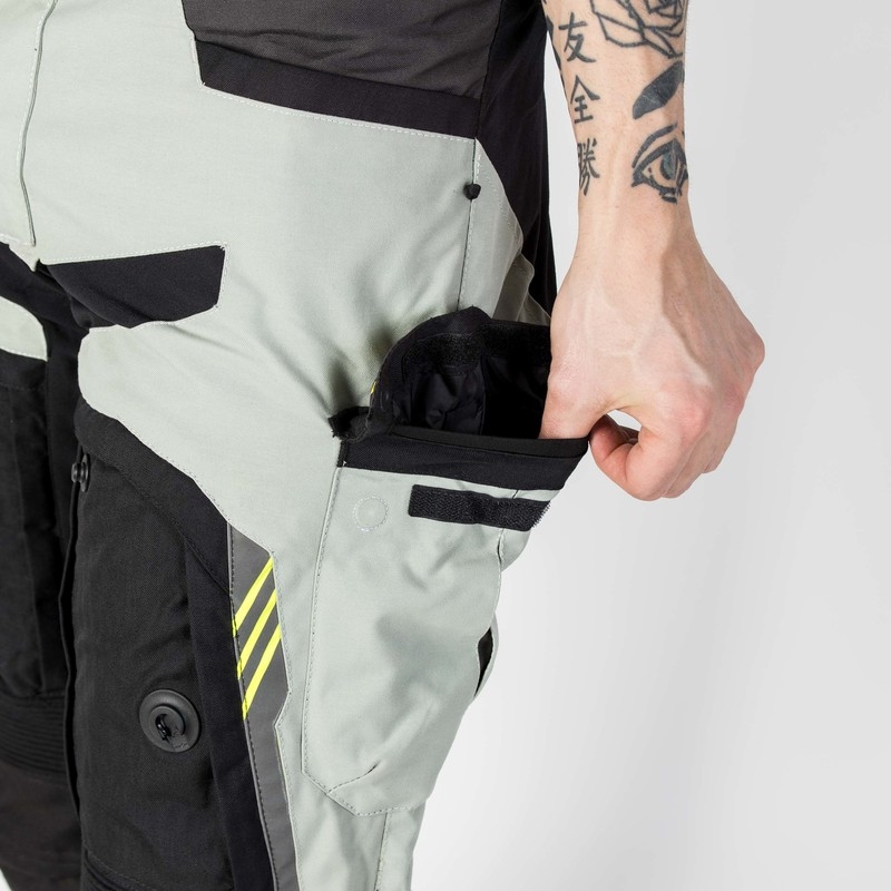 Spodnie motocyklowe Rebelhorn Patrol szaro-czarno-fluo żółte wyprzedaż