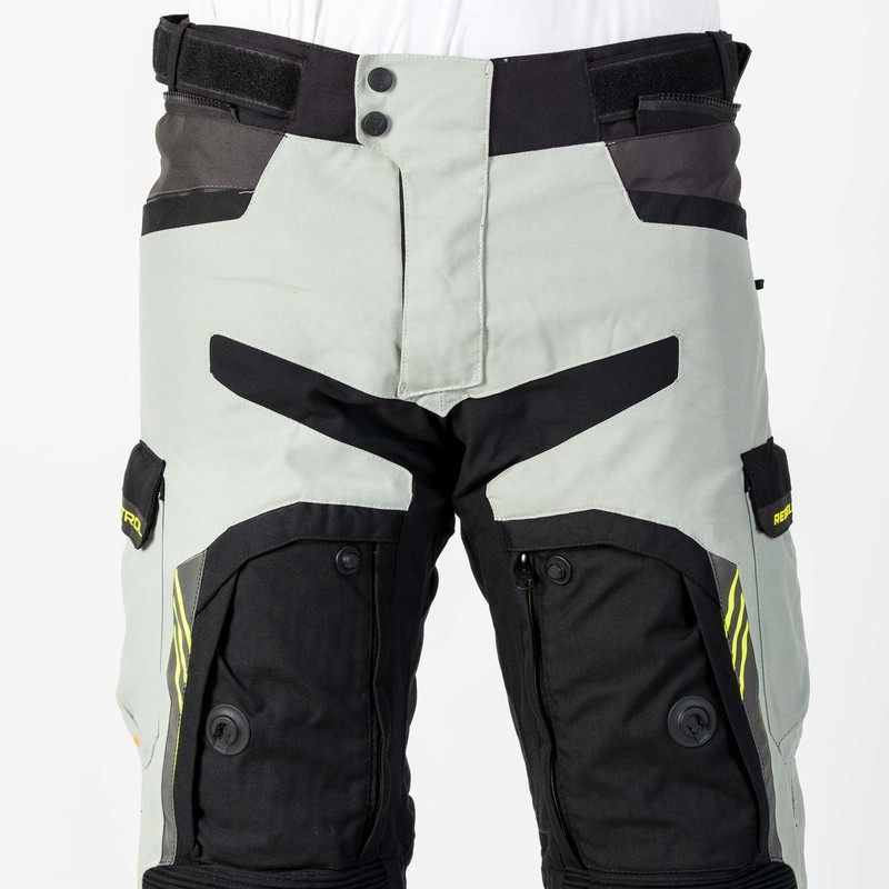 Spodnie motocyklowe Rebelhorn Patrol szaro-czarno-fluo żółte wyprzedaż