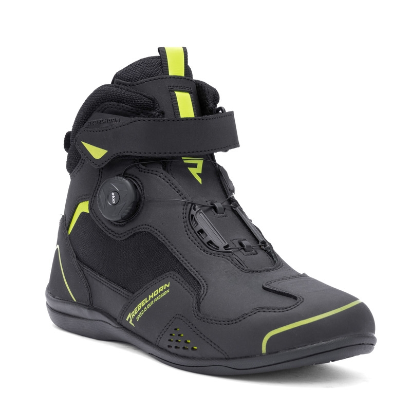 Buty motocyklowe Rebelhorn Spark II czarno-fluo żółte