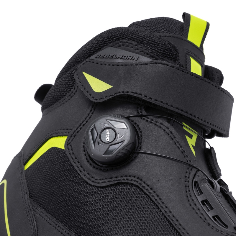Buty motocyklowe Rebelhorn Spark II czarno-fluo żółte