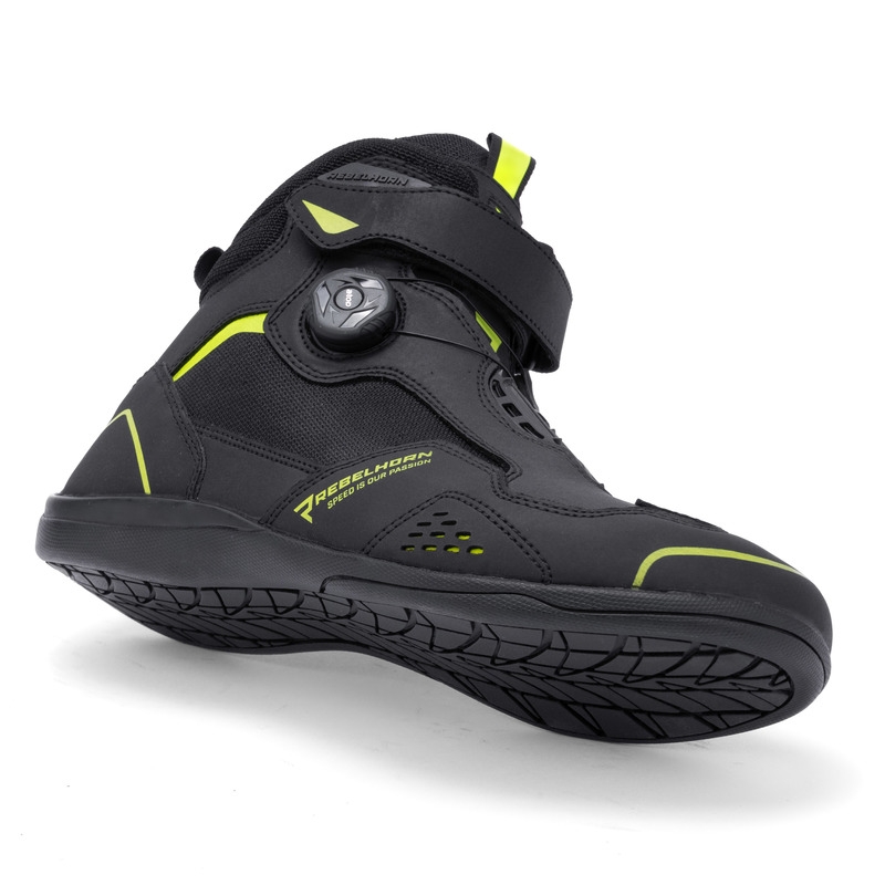 Buty motocyklowe Rebelhorn Spark II czarno-fluo żółte