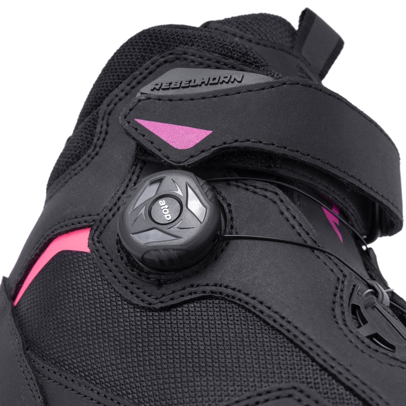 Damskie buty motocyklowe Rebelhorn Spark II czarno-różowe