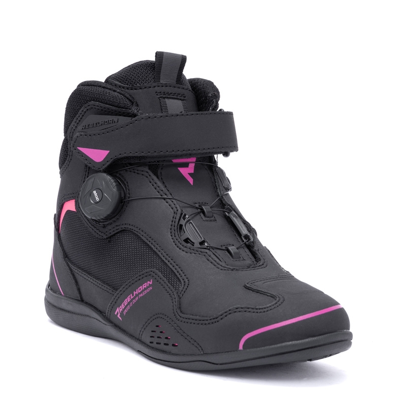 Damskie buty motocyklowe Rebelhorn Spark II czarno-różowe